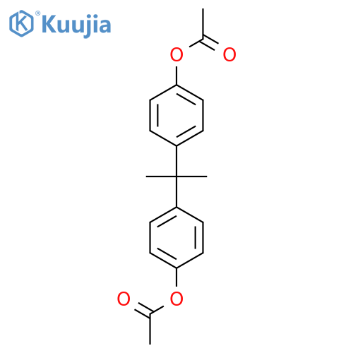 Propane-2,2-diylbis(4,1-phenylene) Diacetate structure