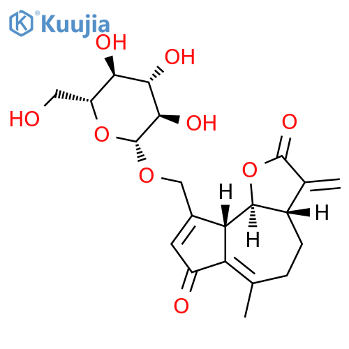 Azuleno[4,5-b]furan-2,7-dione,9-[(b-D-glucopyranosyloxy)methyl]-3,3a,4,5,9a,9b-hexahydro-6-methyl-3-methylene-,(3aS,9aS,9bS)- structure