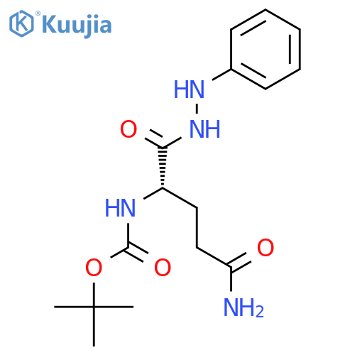 L-Glutamine, N2-[(1,1-dimethylethoxy)carbonyl]-, 2-phenylhydrazide structure