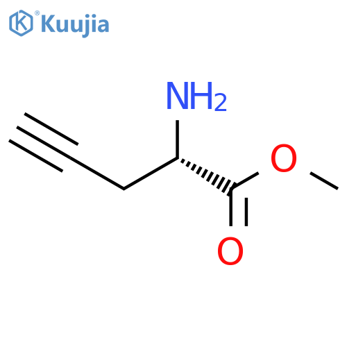 methyl (2S)-2-aminopent-4-ynoate structure