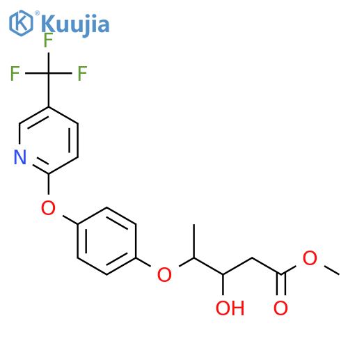 Pentanoic acid,3-hydroxy-4-[4-[[5-(trifluoromethyl)-2-pyridinyl]oxy]phenoxy]-, methyl ester(9CI) structure