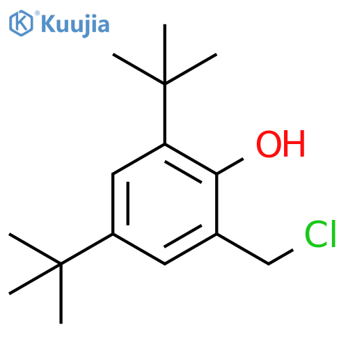 Phenol, 2-(chloromethyl)-4,6-bis(1,1-dimethylethyl)- structure