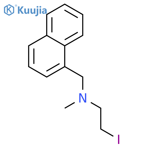 1-Naphthalenemethanamine,N-(2-iodoethyl)-N-methyl- structure
