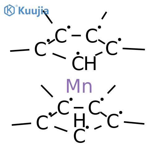 Bis(tetramethylcyclopentadienyl)manganese structure