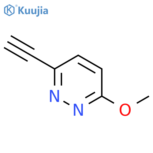 3-Ethynyl-6-methoxy-pyridazine structure