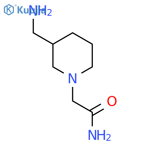 2-[3-(Aminomethyl)piperidin-1-yl]acetamide structure