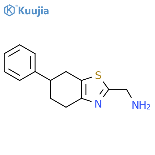 (6-Phenyl-4,5,6,7-tetrahydro-1,3-benzothiazol-2-yl)methanamine structure