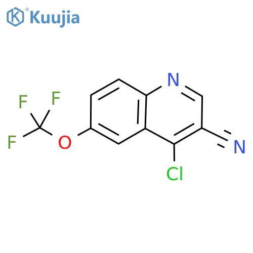 4-Chloro-6-(trifluoromethoxy)quinoline-3-carbonitrile structure