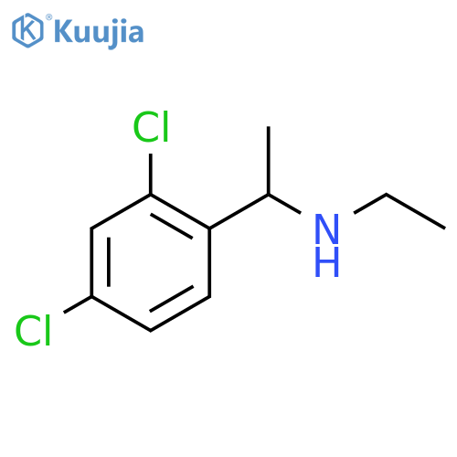 1-(2,4-dichlorophenyl)ethyl(ethyl)amine structure