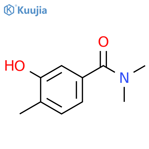 3-hydroxy-N,N,4-trimethylbenzamide structure