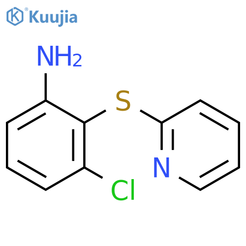 3-chloro-2-(pyridin-2-ylsulfanyl)aniline structure