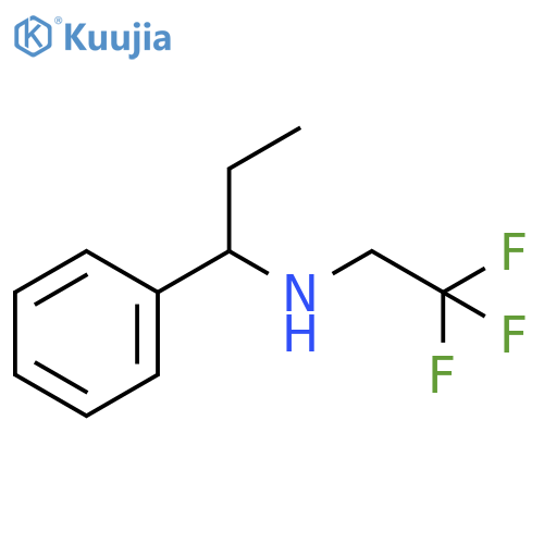 (1-phenylpropyl)(2,2,2-trifluoroethyl)amine structure
