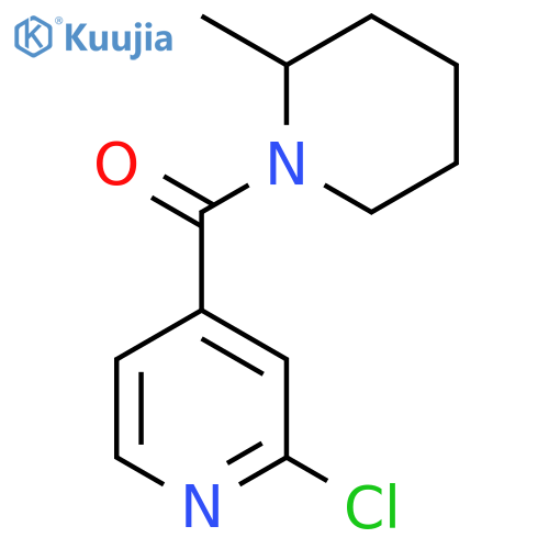 (2-chloro-4-pyridinyl)(2-methyl-1-piperidinyl)methanone structure
