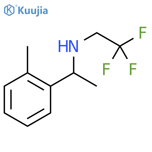 1-(2-methylphenyl)ethyl(2,2,2-trifluoroethyl)amine structure