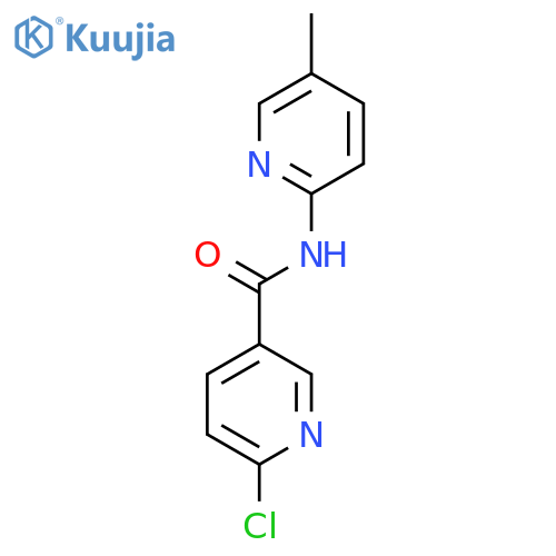6-chloro-N-(5-methylpyridin-2-yl)pyridine-3-carboxamide structure