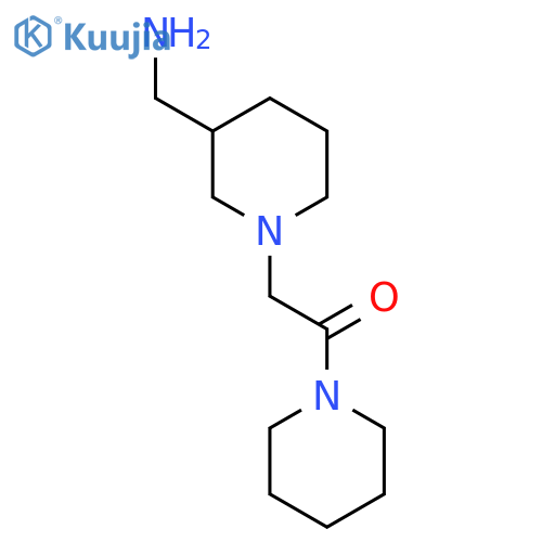 2-[3-(Aminomethyl)piperidin-1-yl]-1-(piperidin-1-yl)ethan-1-one structure