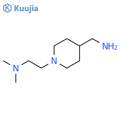 {1-2-(Dimethylamino)ethylpiperidin-4-yl}methanamine structure