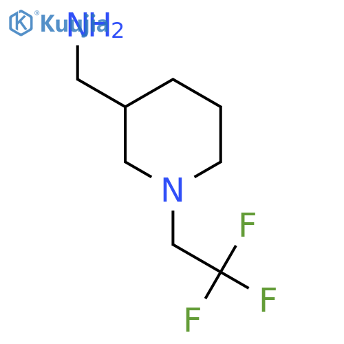 [1-(2,2,2-Trifluoroethyl)piperidin-3-yl]methanamine structure