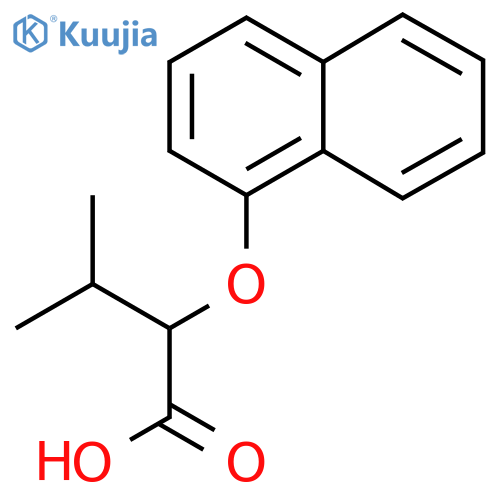 3-methyl-2-(naphthalen-1-yloxy)butanoic acid structure