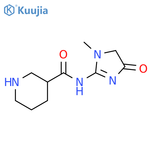 3-Piperidinecarboxamide, N-(4,5-dihydro-1-methyl-4-oxo-1H-imidazol-2-yl)- structure
