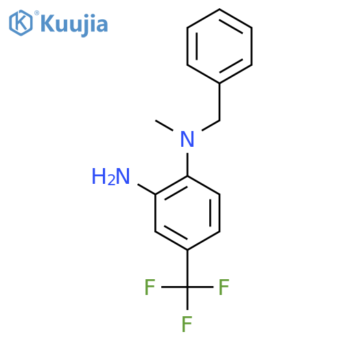 N~1~-Benzyl-N~1~-methyl-4-(trifluoromethyl)-1,2-benzenediamine structure