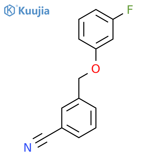 3-(3-Fluorophenoxymethyl)benzonitrile structure
