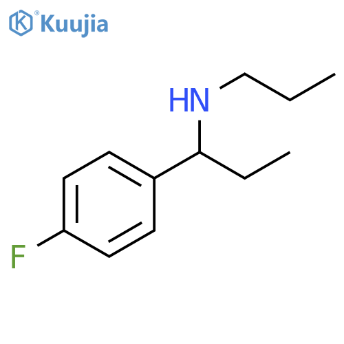 1-(4-fluorophenyl)propyl(propyl)amine structure