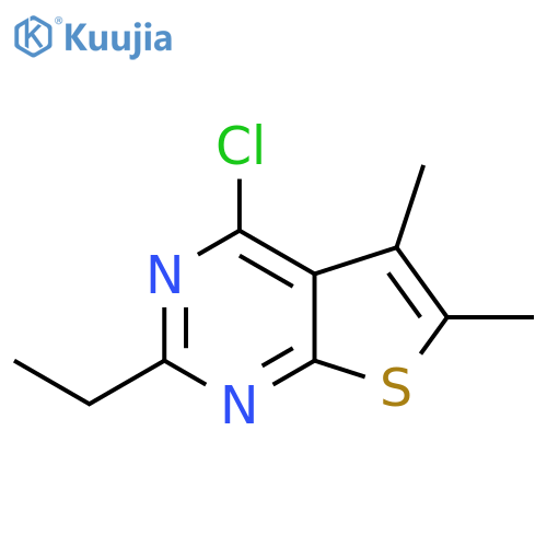 4-chloro-2-ethyl-5,6-dimethylthieno2,3-dpyrimidine structure