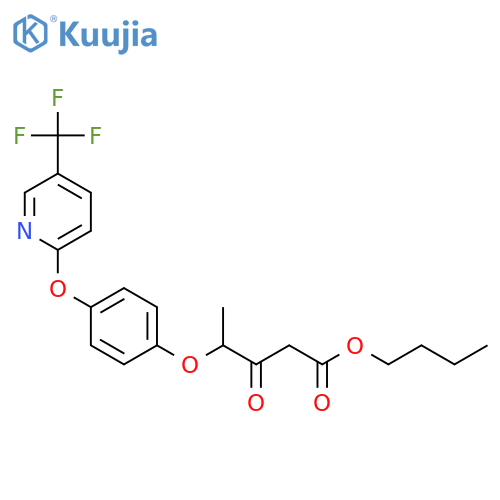 Pentanoic acid, 3-oxo-4-[4-[[5-(trifluoromethyl)-2-pyridinyl]oxy]phenoxy]-, butyl ester structure