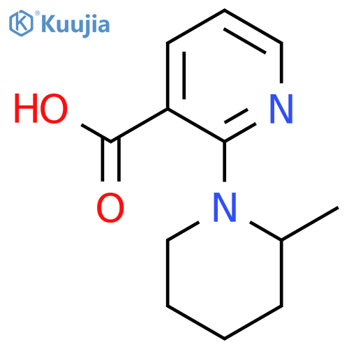 2-(2-Methyl-1-piperidinyl)nicotinic acid structure