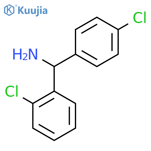 (2-chlorophenyl)(4-chlorophenyl)methanamine structure