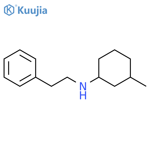 3-methyl-N-(2-phenylethyl)cyclohexan-1-amine structure