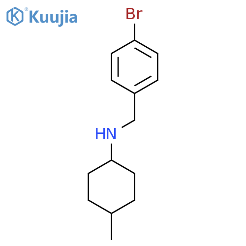 N-[(4-Bromophenyl)methyl]-4-methylcyclohexan-1-amine structure