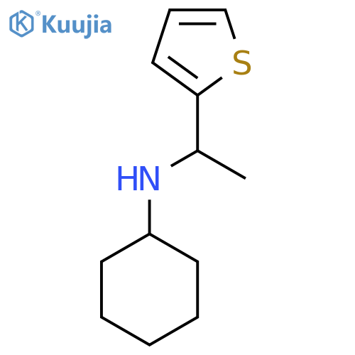 N-1-(thiophen-2-yl)ethylcyclohexanamine structure