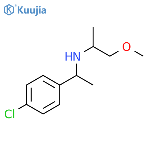 1-(4-chlorophenyl)ethyl(1-methoxypropan-2-yl)amine structure