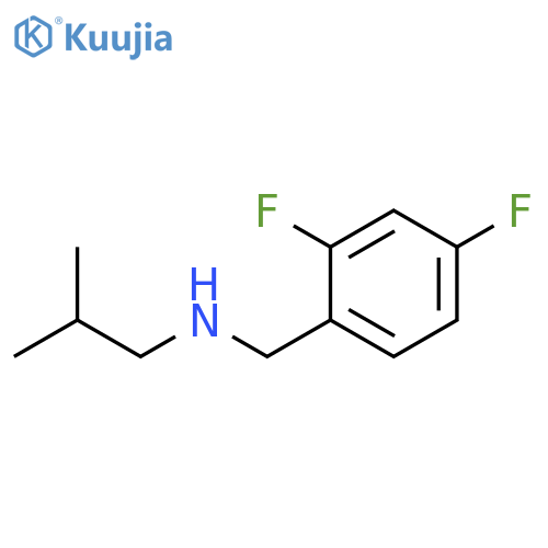 (2,4-difluorophenyl)methyl(2-methylpropyl)amine structure