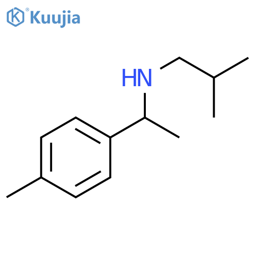 1-(4-methylphenyl)ethyl(2-methylpropyl)amine structure