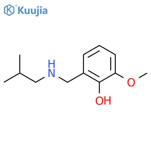 2-methoxy-6-{(2-methylpropyl)aminomethyl}phenol structure