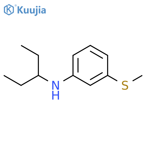 3-(methylsulfanyl)-N-(pentan-3-yl)aniline structure
