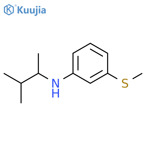 N-(3-methylbutan-2-yl)-3-(methylsulfanyl)aniline structure