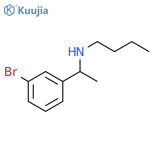 1-(3-bromophenyl)ethyl(butyl)amine structure
