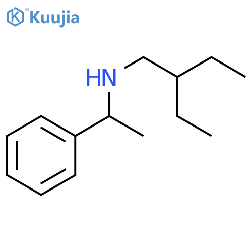 (2-ethylbutyl)(1-phenylethyl)amine structure