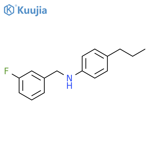 N-(3-fluorobenzyl)-4-propylaniline structure