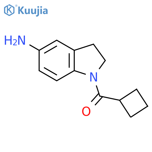 1-Cyclobutanecarbonyl-2,3-dihydro-1H-indol-5-amine structure