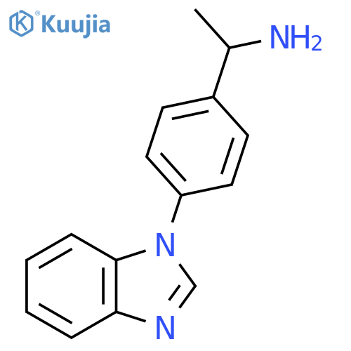 1-4-(1H-1,3-benzodiazol-1-yl)phenylethan-1-amine structure