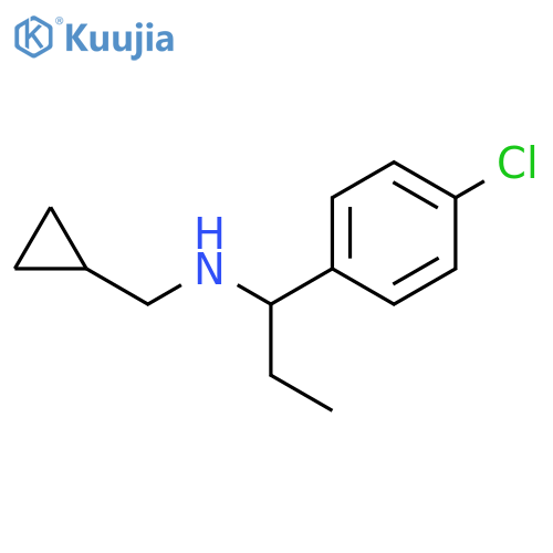 1-(4-chlorophenyl)propyl(cyclopropylmethyl)amine structure