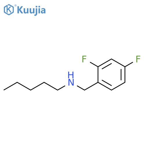(2,4-difluorophenyl)methyl(pentyl)amine structure