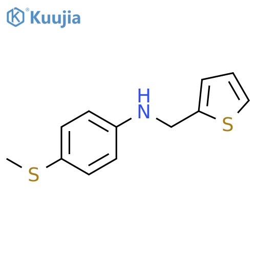 4-(methylsulfanyl)-N-(thiophen-2-yl)methylaniline structure