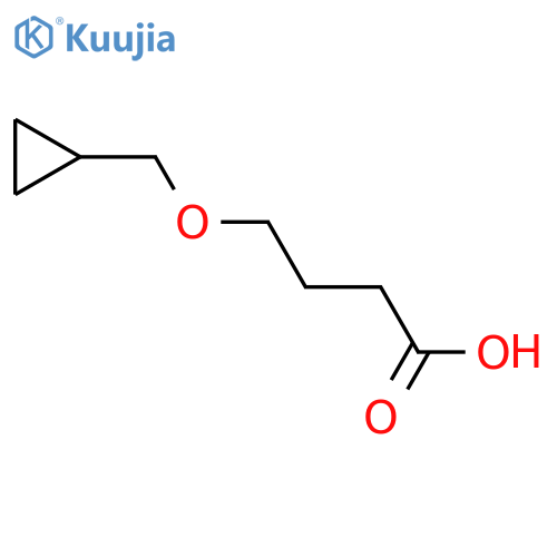 Butanoic acid, 4-(cyclopropylmethoxy)- structure