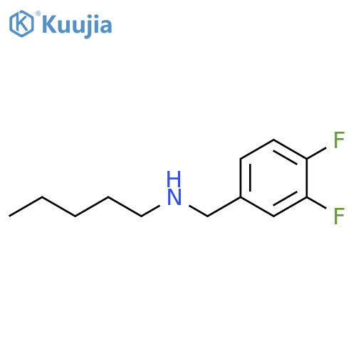 (3,4-difluorophenyl)methyl(pentyl)amine structure